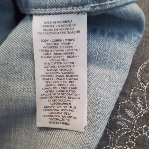 Polo by Ralph Lauren Margery High Rise Wide Leg Light Wash Jeans - 29R - Picture 12 of 13